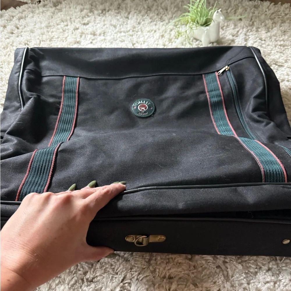 Samsonite Black and Green Travel Bag